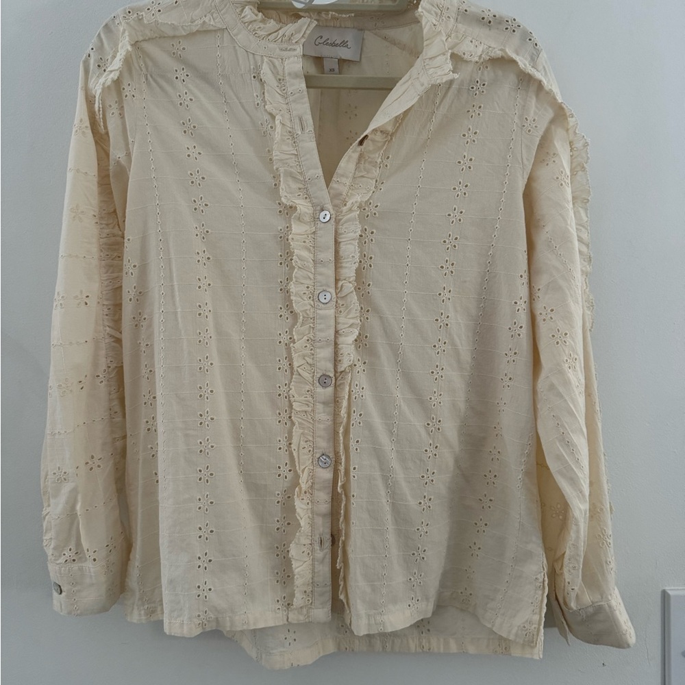Cleobella top. NWOT. Cream eyelet
